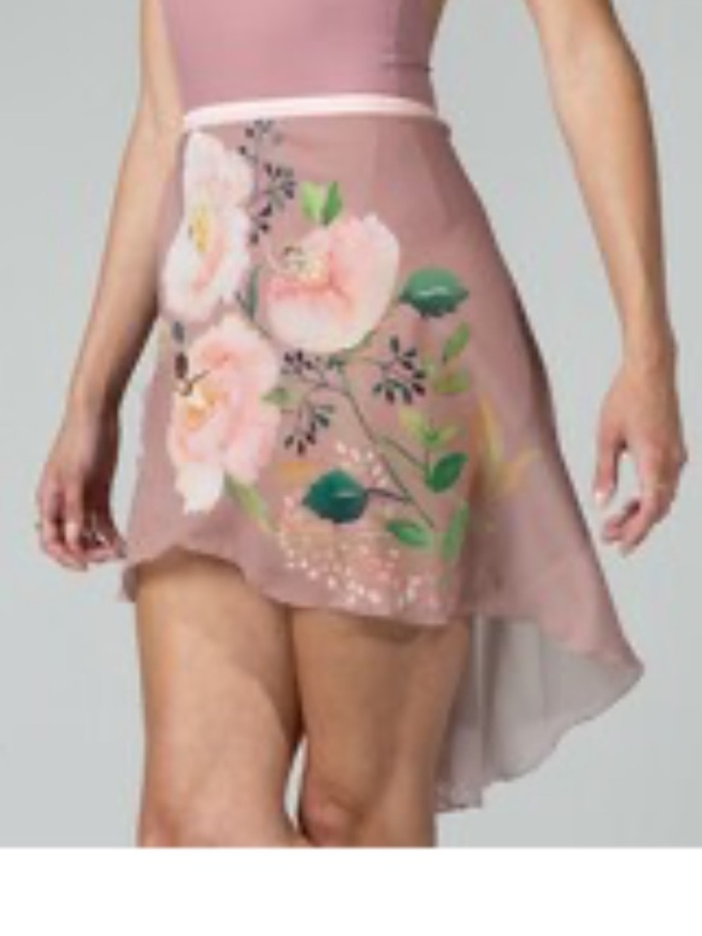 Mauve Floral-Accent Women's Chemise Slip